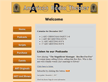 Tablet Screenshot of americanradiotheater.org